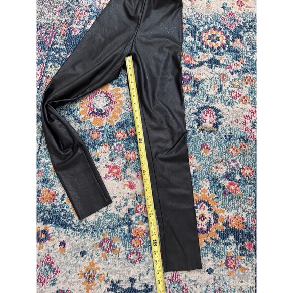 Commando Black Faux Leather Leggings Size Small Shaping Slimming Moto - Picture 3 of 7